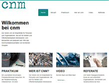 Tablet Screenshot of cnm.ch